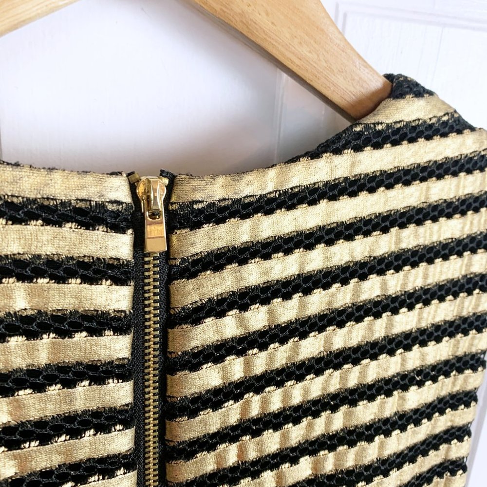 Maje Rezzano Mesh Stripe Dress - Picture 7 of 12